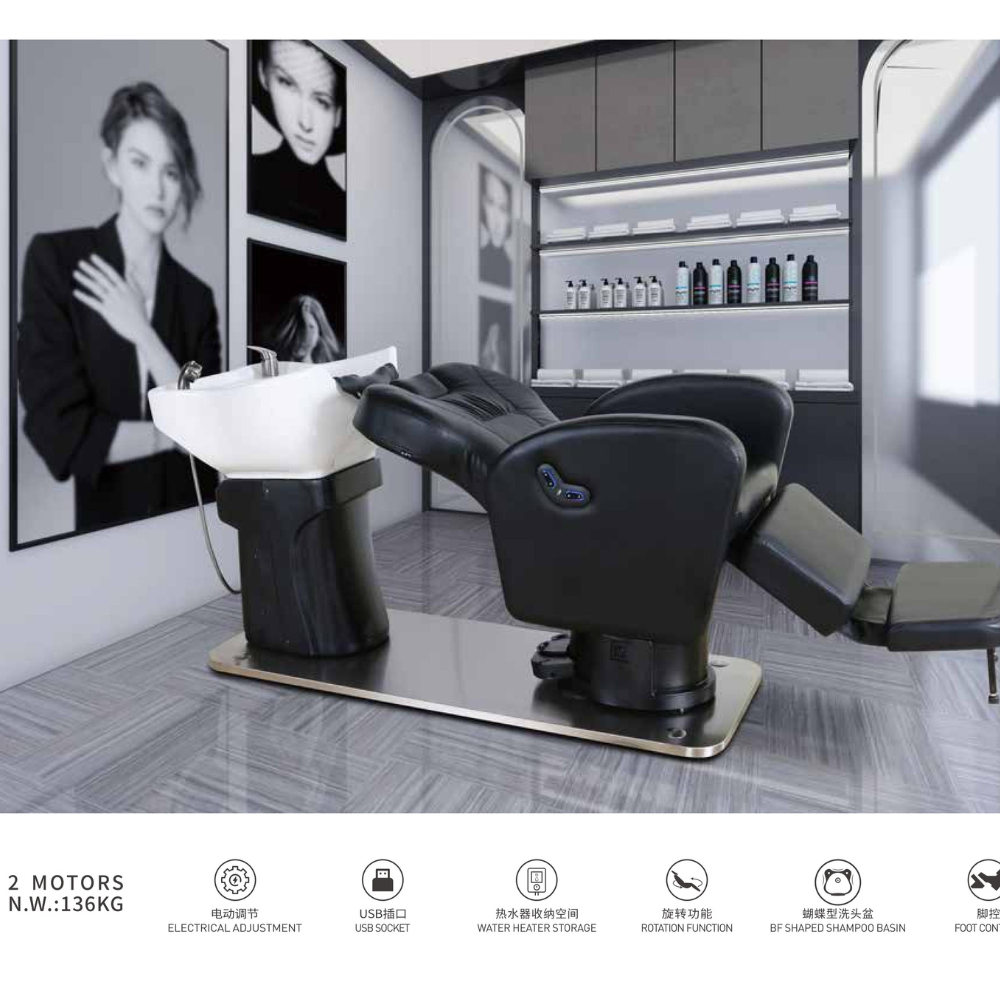 H.Master Sleek-63 Electric Shampoo Unit 2-MOTOR