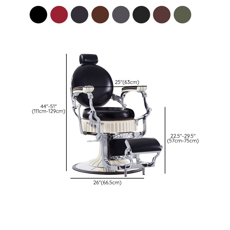 H. Master ® Noble Vintage Barber Chair Reclining Chair