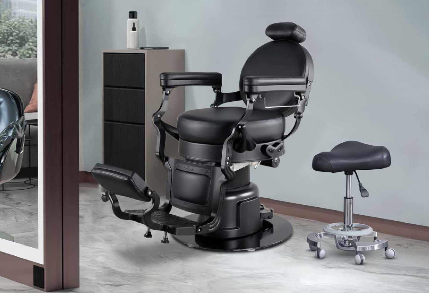H.Master® Radiant-11  2-motor Electric Anitique Retro Italian Style Black