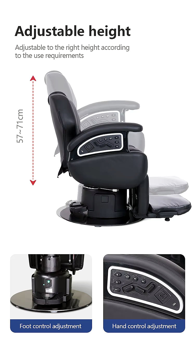 H.Master® Radiant-7 Electric Barber Chair 3-MOTOR