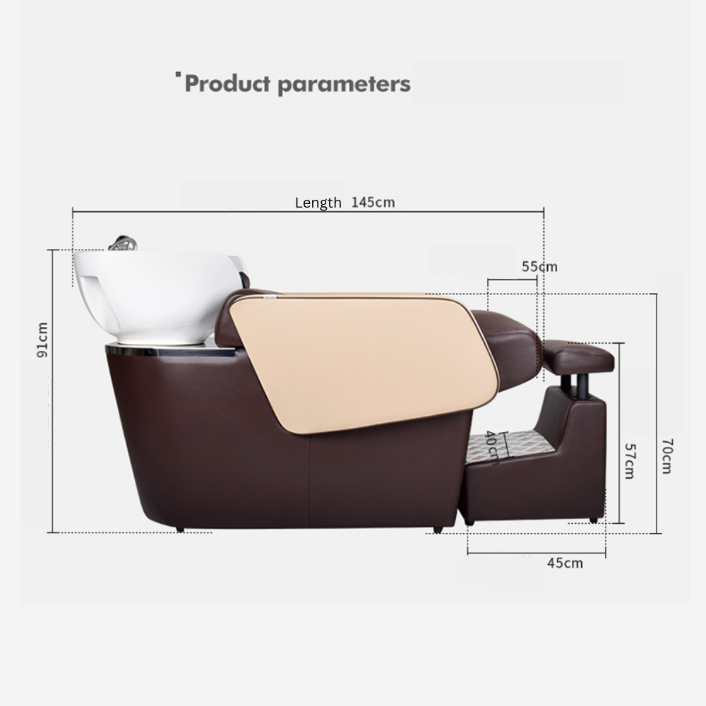 H.Master ® Half-Lying Professional Shampoo Bed With Head Basin