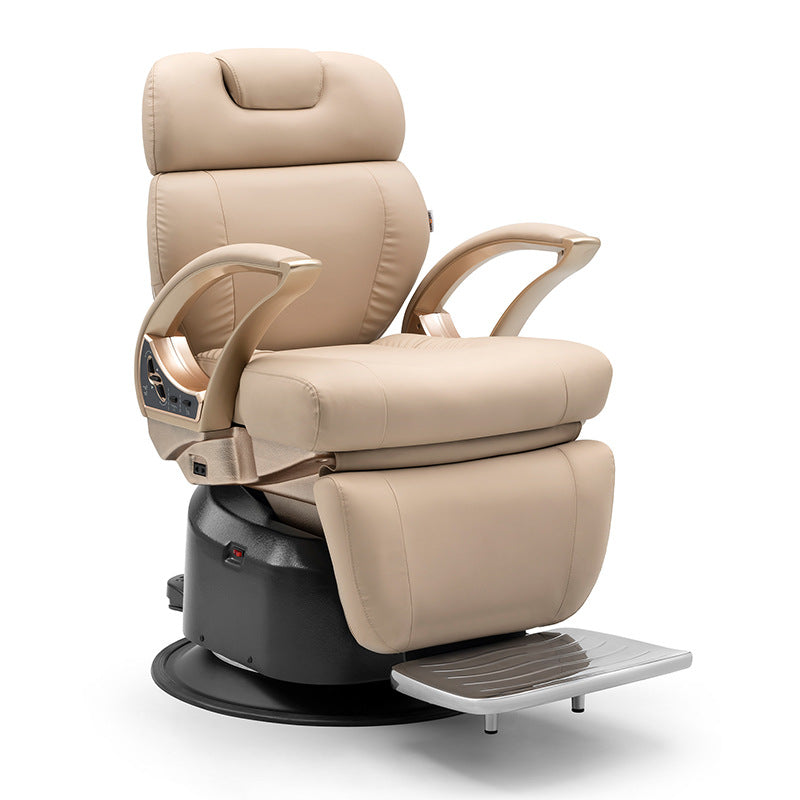 H.Master ® Elegant modern style Electric or Hydraulic Pump Reclining Barber Chair