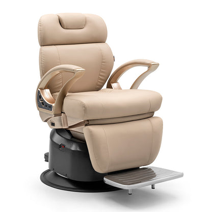 H.Master ® Elegant modern style Electric or Hydraulic Pump Reclining Barber Chair