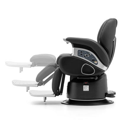 H.Master ® Elegant modern style Electric or Hydraulic Pump Reclining Barber Chair