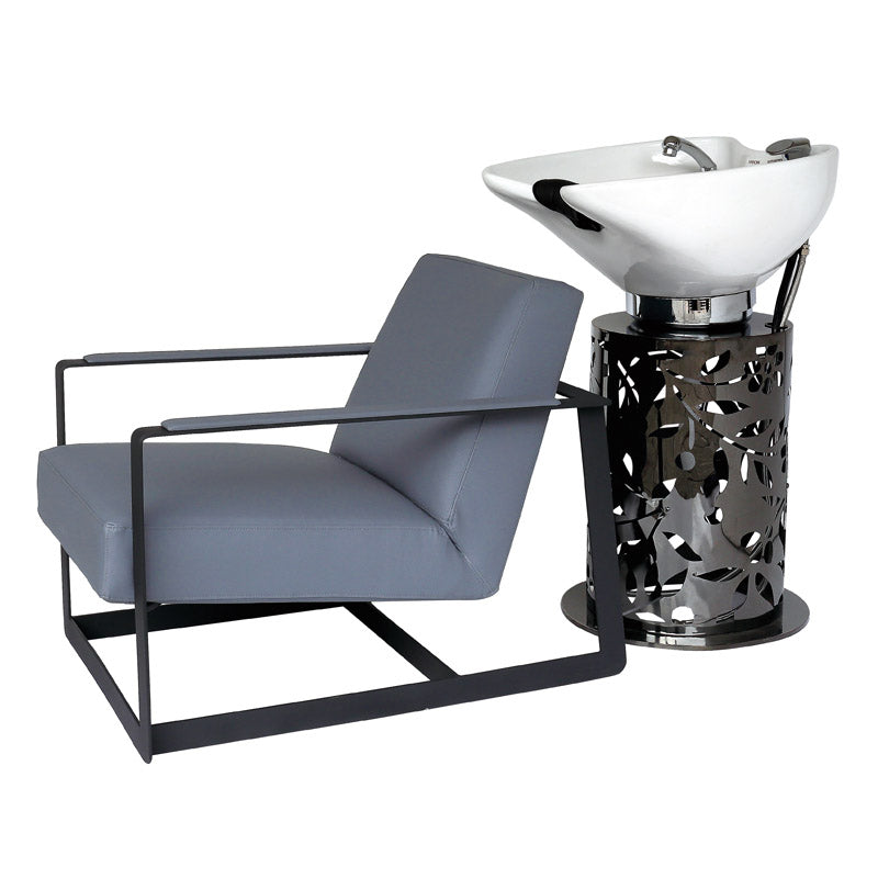 H. Master ®  Modern hair wash sink Shampoo unit station for barber hair styling salon